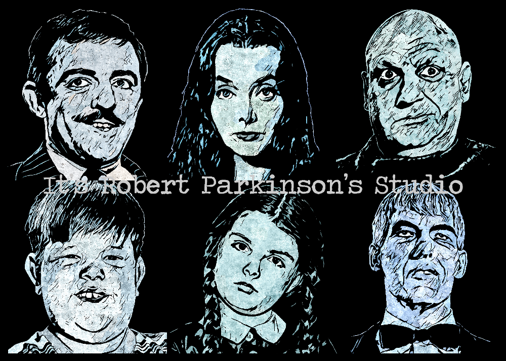 The Addams Family A4 Art Print