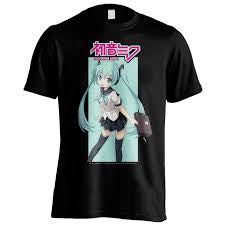 Hatsune Miku Ready For Business Black T-Shirt