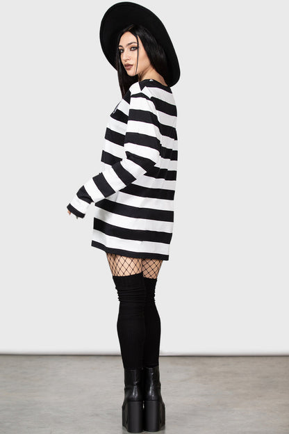 Wednesday: Sub-Urban Gothic Long Sleeve Top