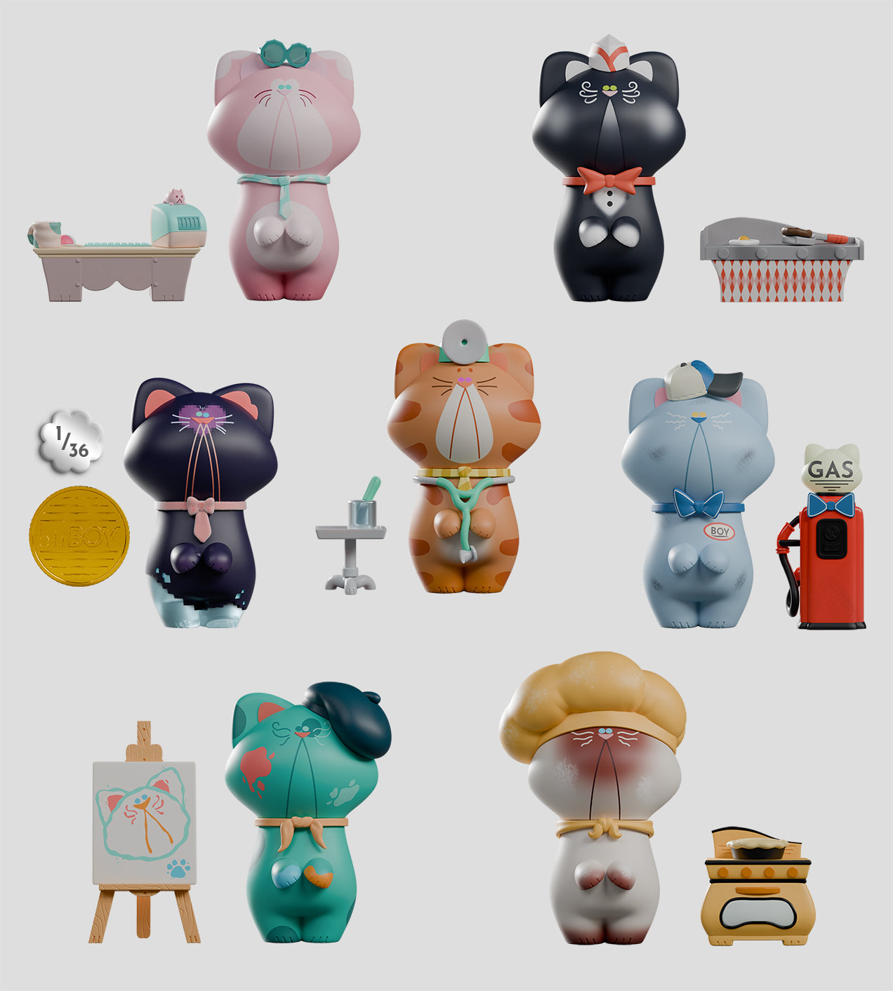 Business Boy Collectible Figure Blind Box