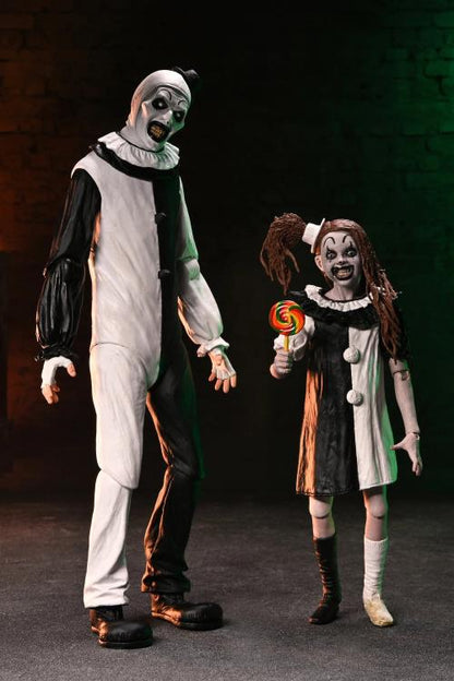 Terrifier 2 Art The Clown And Little Pale Girl Ultimate Action Figure 2-Pack