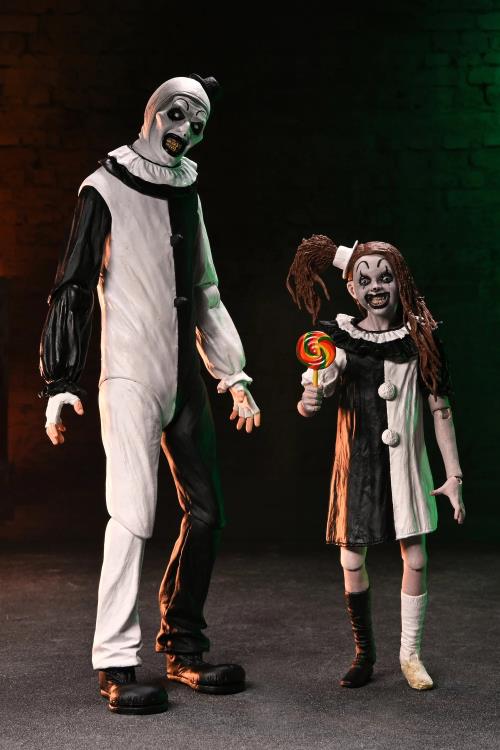 Terrifier 2 Art The Clown And Little Pale Girl Ultimate Action Figure 2-Pack