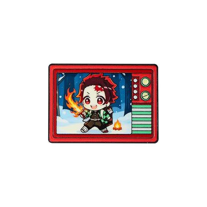 Demon Slayer Retro TV Pin Badge