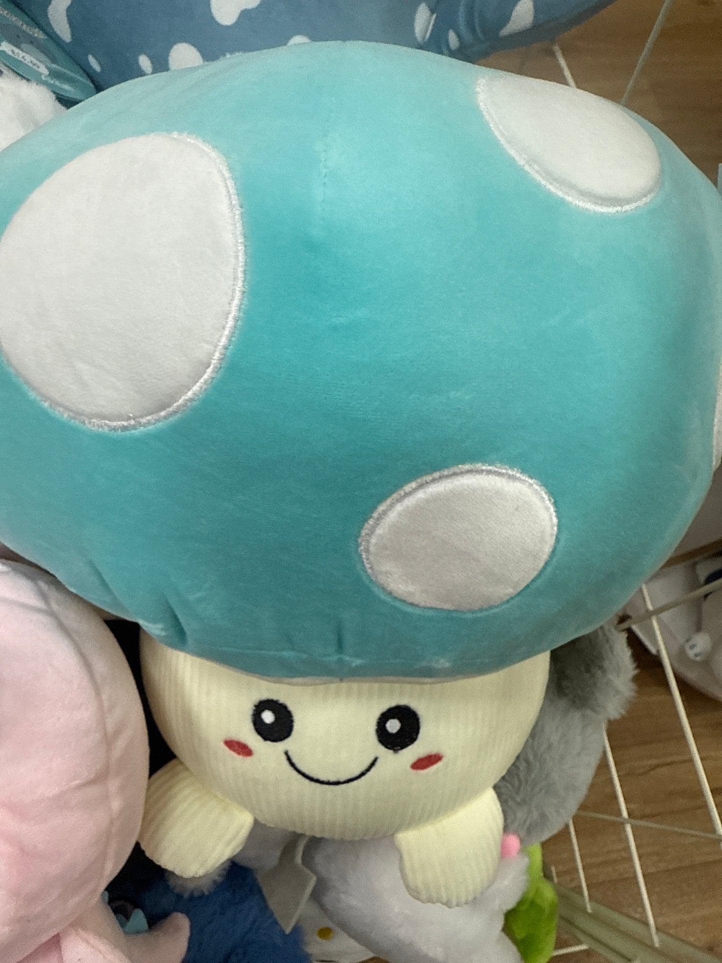 Blue Mushroom Yum Yum Smoochy Pals 15” Plush