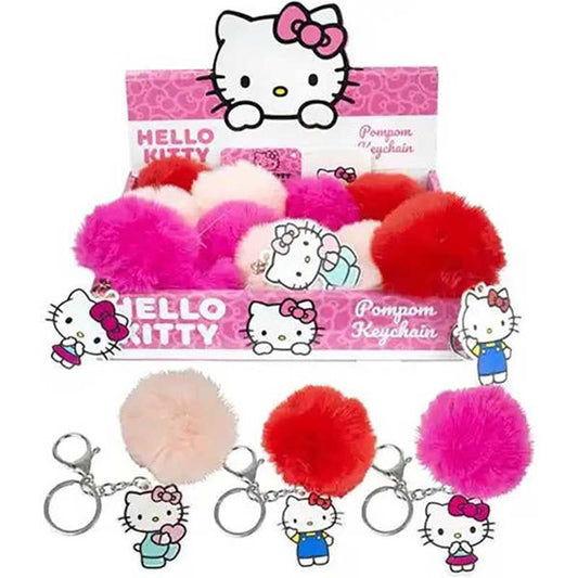 Sanrio Hello Kitty Pom Pom Keyring