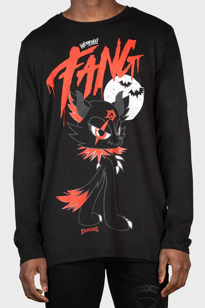 Werewolf: Fang Kreeptures Long Sleeve Top (Unisex) by Killstar