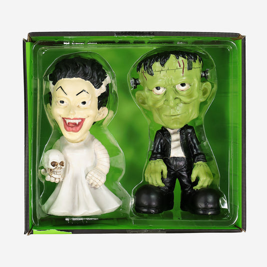 Skull & Bones The Bride And Frankensteins Monster Statues