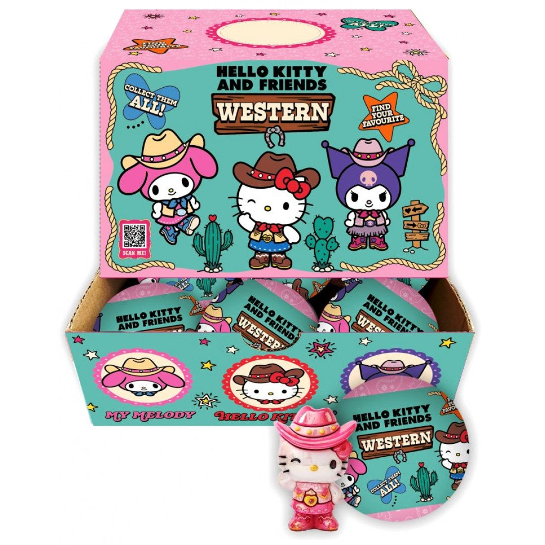 Hello Kitty And Friends Western Figurine Blind Capsule