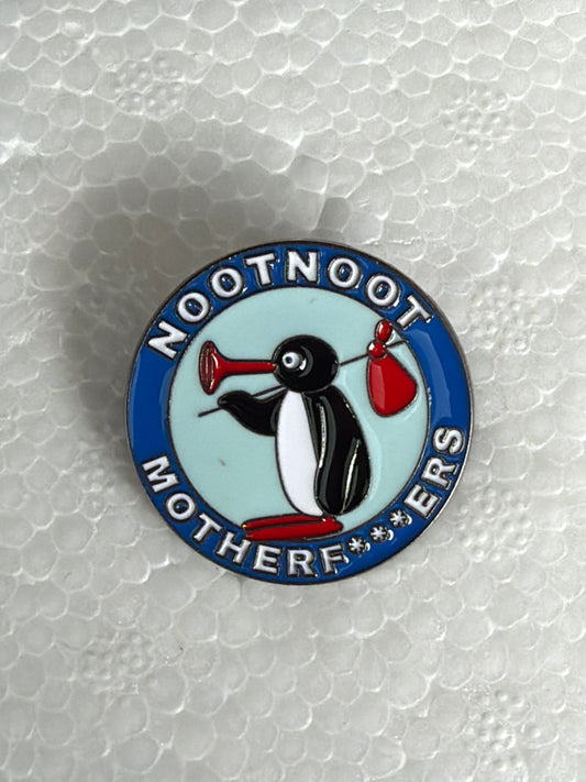 Pingu Noot Noot Motherf***ers Pin Badge