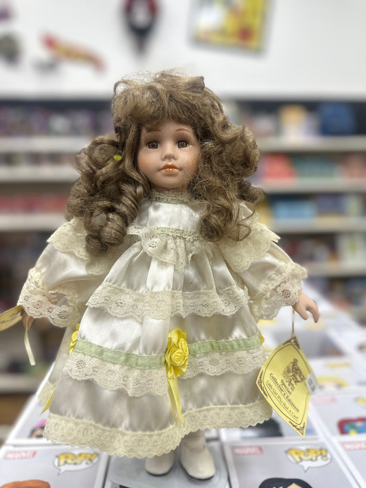 Little Girl Who Had A Curl Porcelain Doll