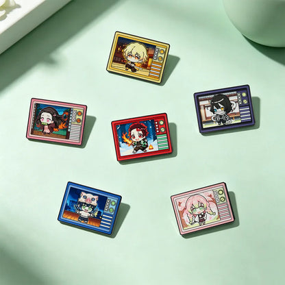 Demon Slayer Retro TV Pin Badge