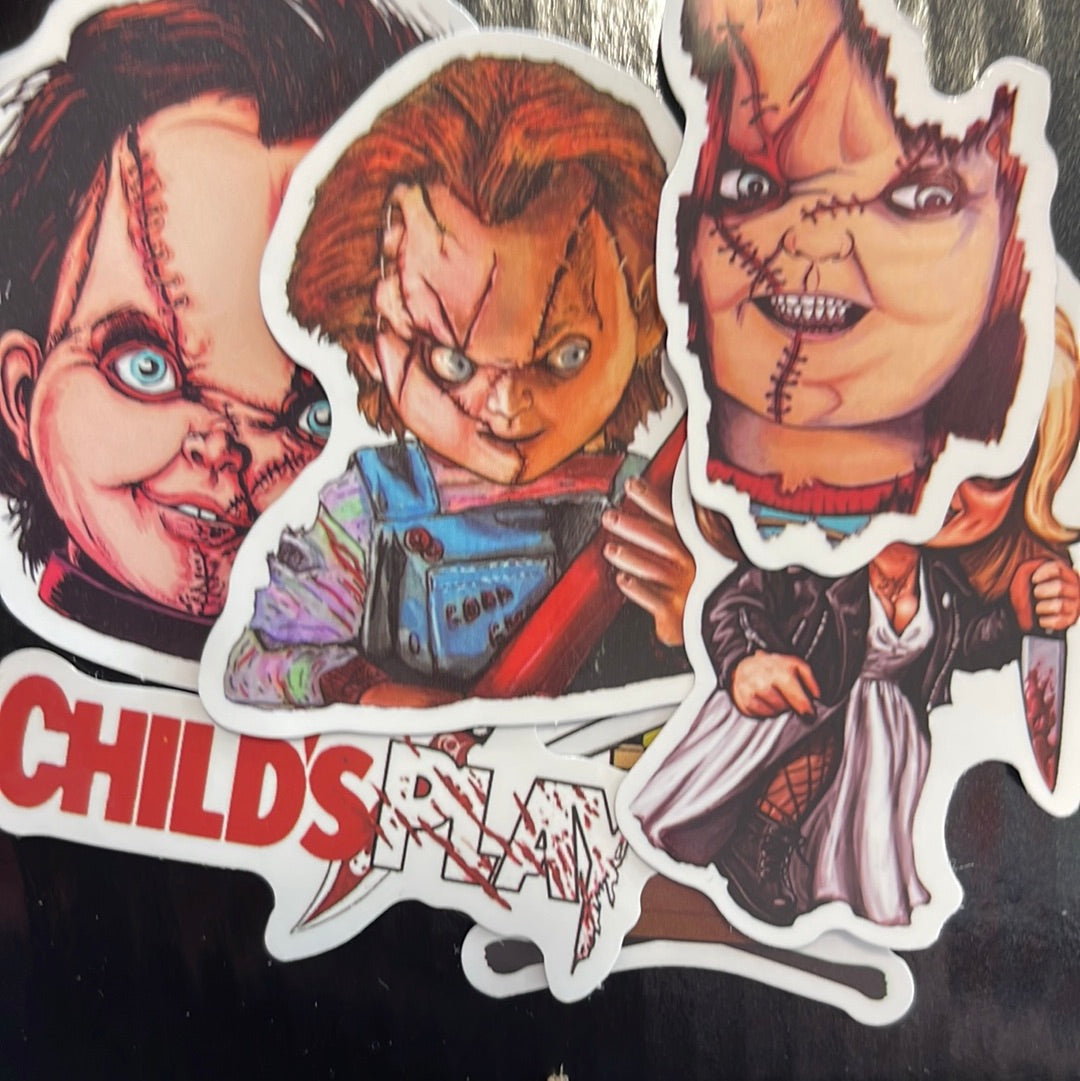 Chucky Artist Parody Waterproof Sticker