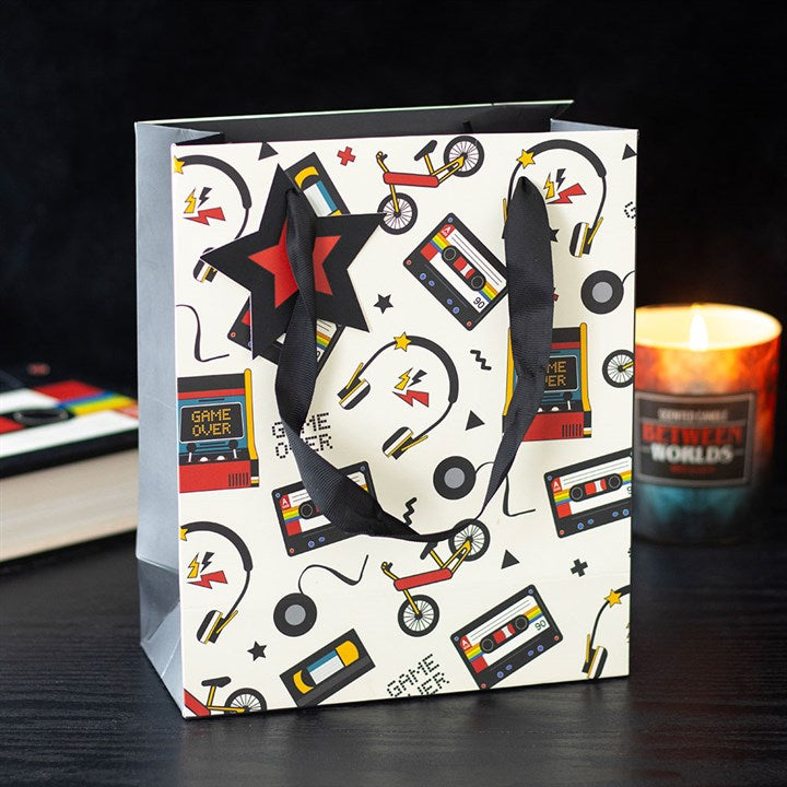 Retro Game Over Print Gift Bag