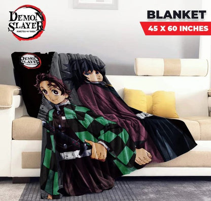 Demon Slayer 'Demon Corps' Fleece Throw Blanket