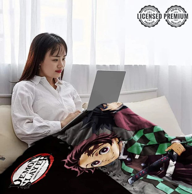 Demon Slayer 'Demon Corps' Fleece Throw Blanket