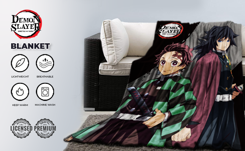 Demon Slayer 'Demon Corps' Fleece Throw Blanket