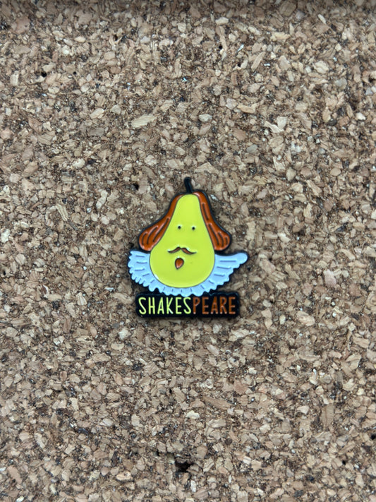 Shakespeare Pear Pin Badge