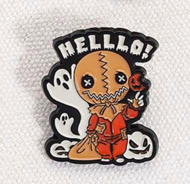 Trick r Treat Helllo! Pin Badge