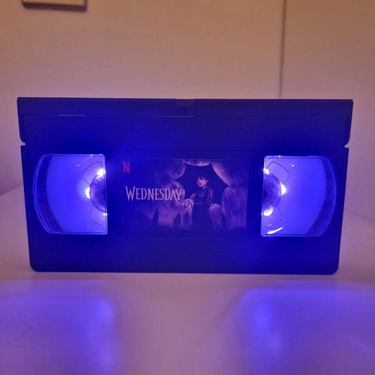 Wednesday (TV Show) VHS LED Lamp