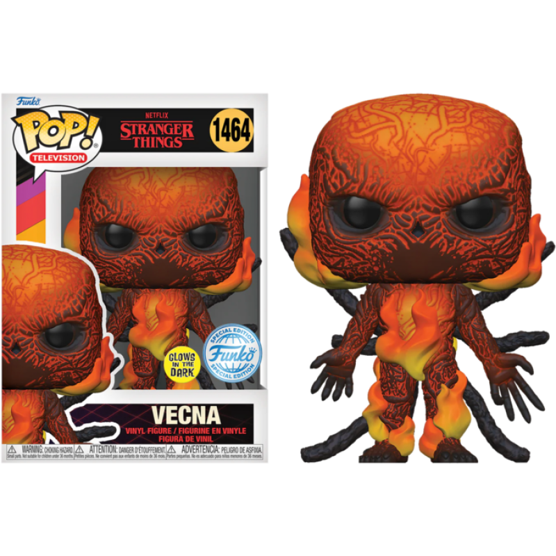 Stranger Things Vecna 1464 Glow In The Dark Funko Pop! Vinyl Figure