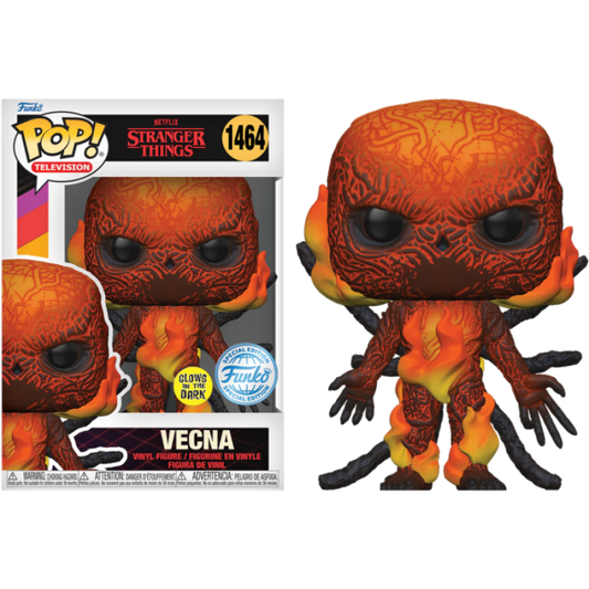 Stranger Things Vecna 1464 Glow In The Dark Funko Pop! Vinyl Figure