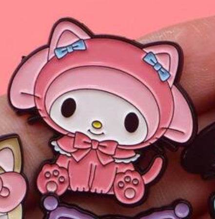Sanrio Cat Cosplay Pin Badges