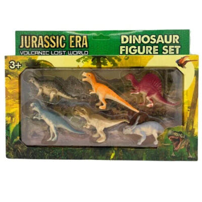 Jurassic Era Volcanic Lost World Dinosaur Figure 6-Pack