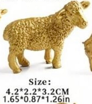 Golden Sheep Small Figure