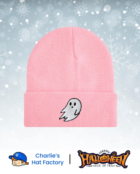Ghost Beanie Pink