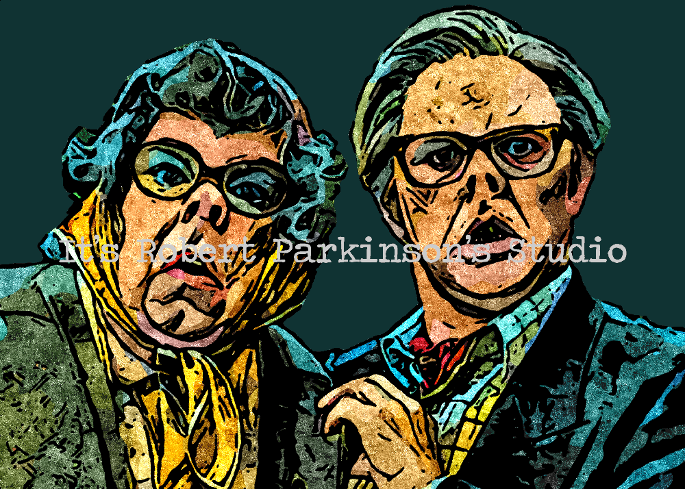 League of Gentlemen Edward & Tubbs A4 Art Print