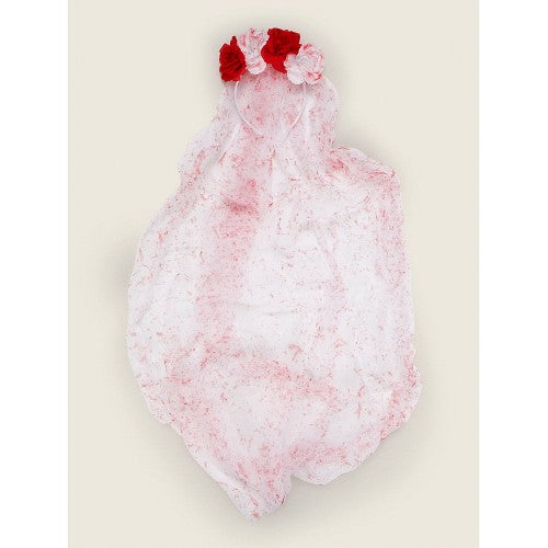 Halloween Floral Veil Headband