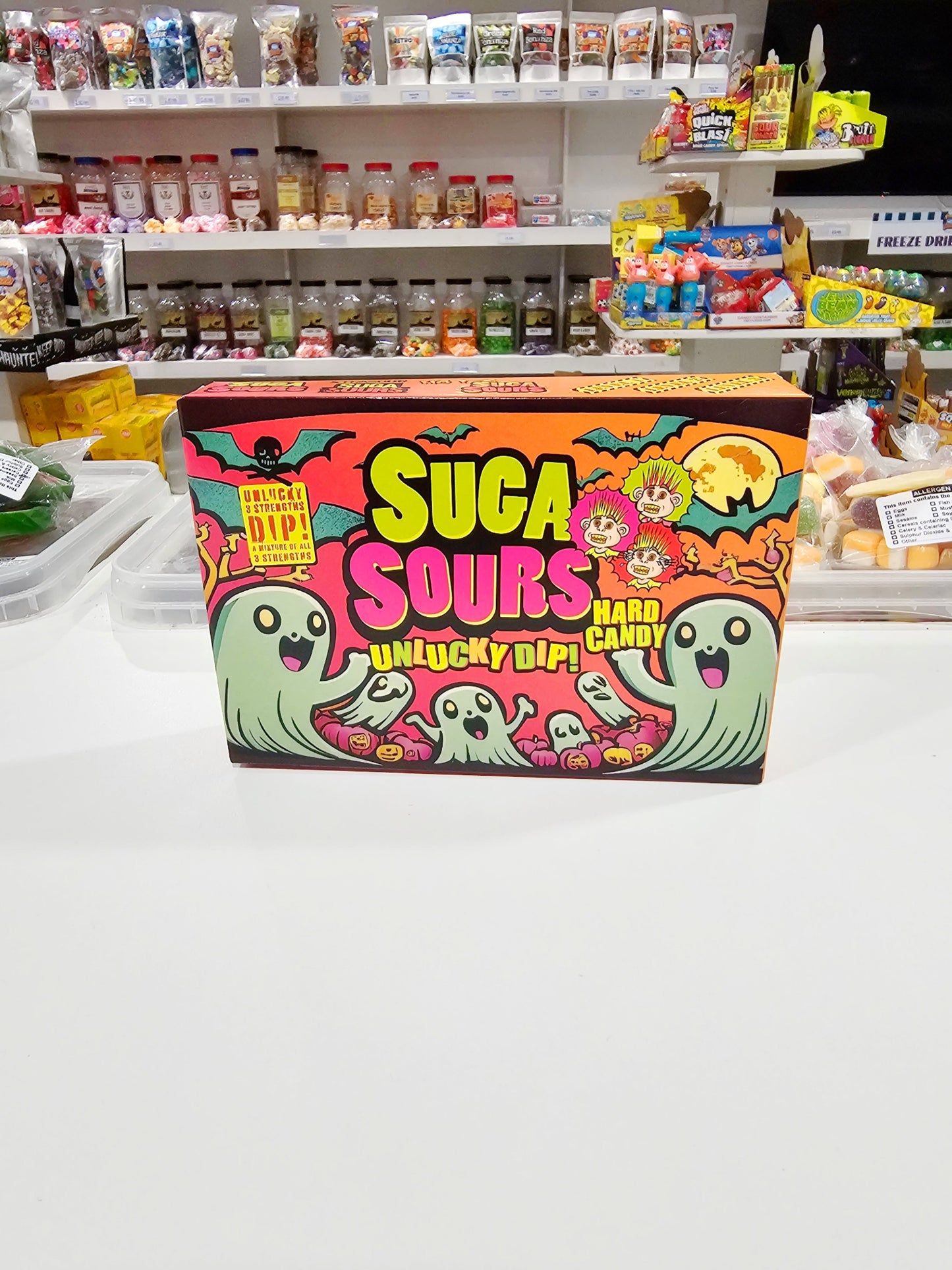 Suga Sours Unlucky Dip! Ghost Hard Candy