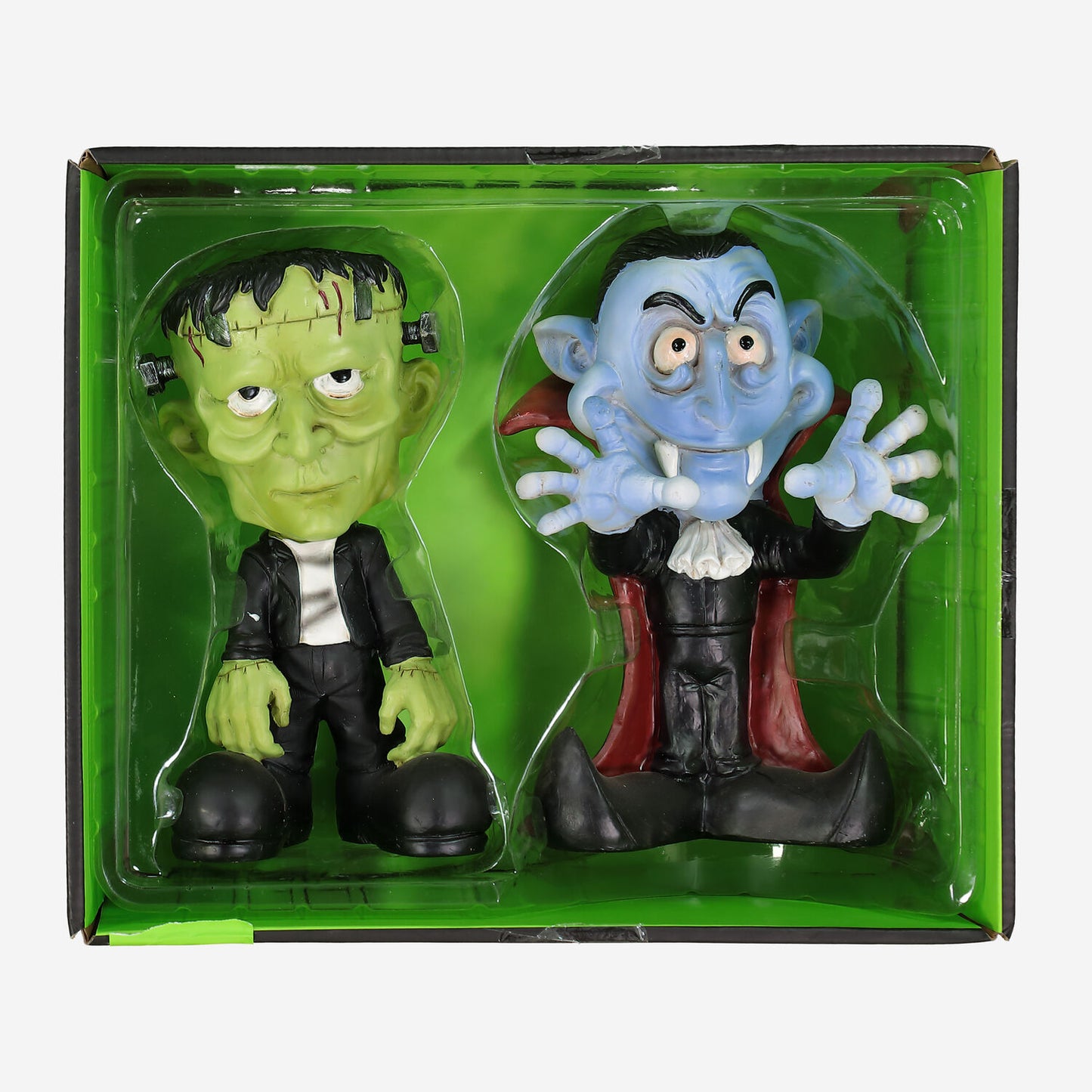 Skull & Bones Dracula And Frankensteins Monster Statues