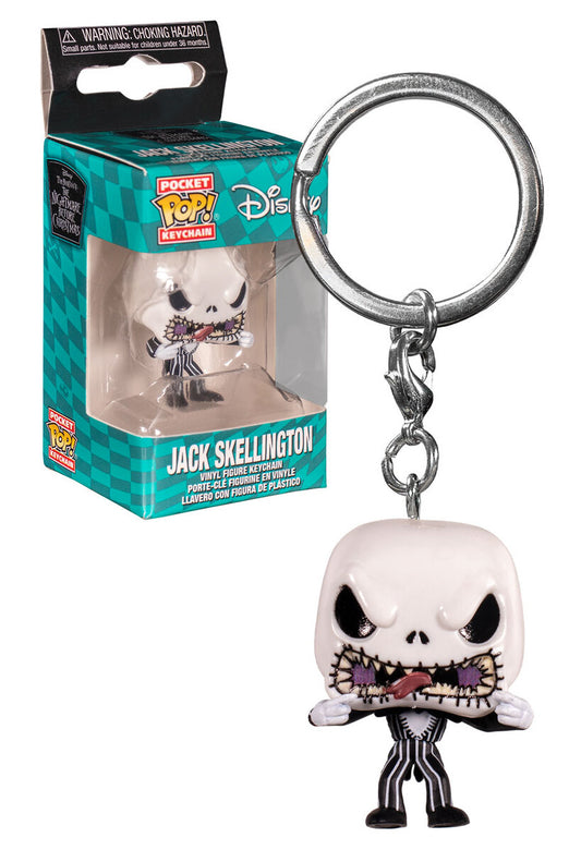 The Nightmare Before Christmas Jack Skellington Scary Face Funko Pop! Pocket Keychain