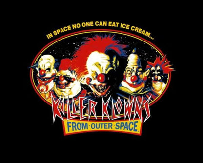 Killer Klowns from Outer Space: In Space No One Can Eat Ice Cream Black T-Shirt