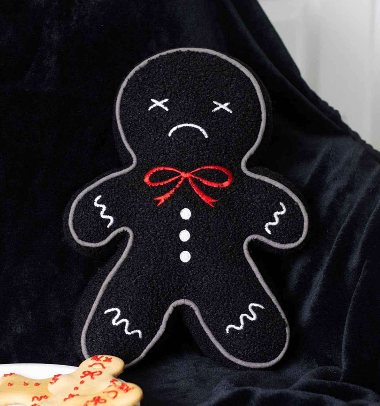 Gingerdead Man Boucle Cushion