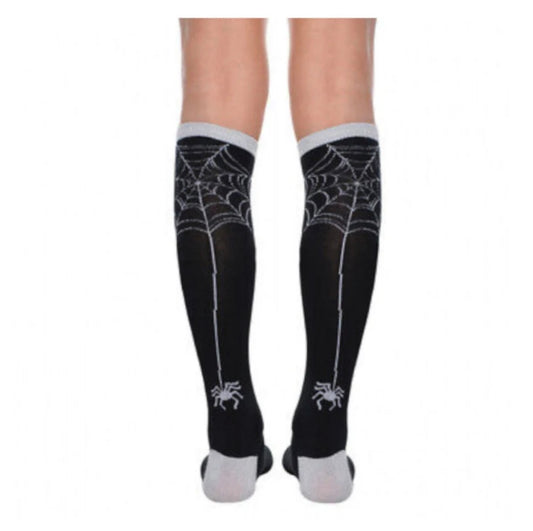 Spiderweb Knee High Socks