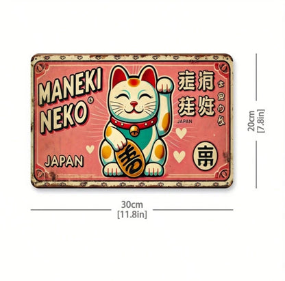 Maneki Neko Japan Tin Sign