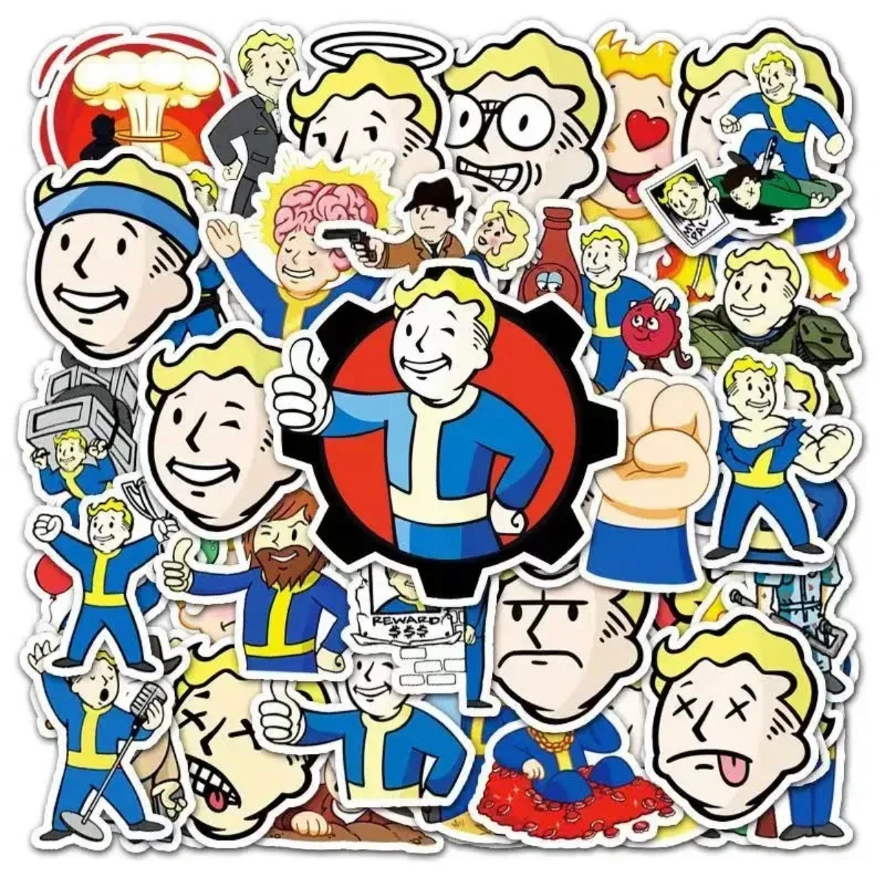 Fallout Artist Parody Waterproof Stickers