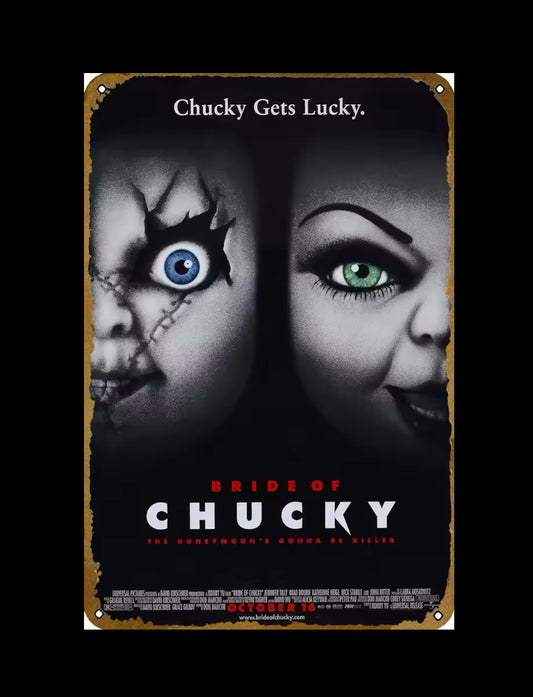 Bride of Chucky A4 Vintage Tin Sign