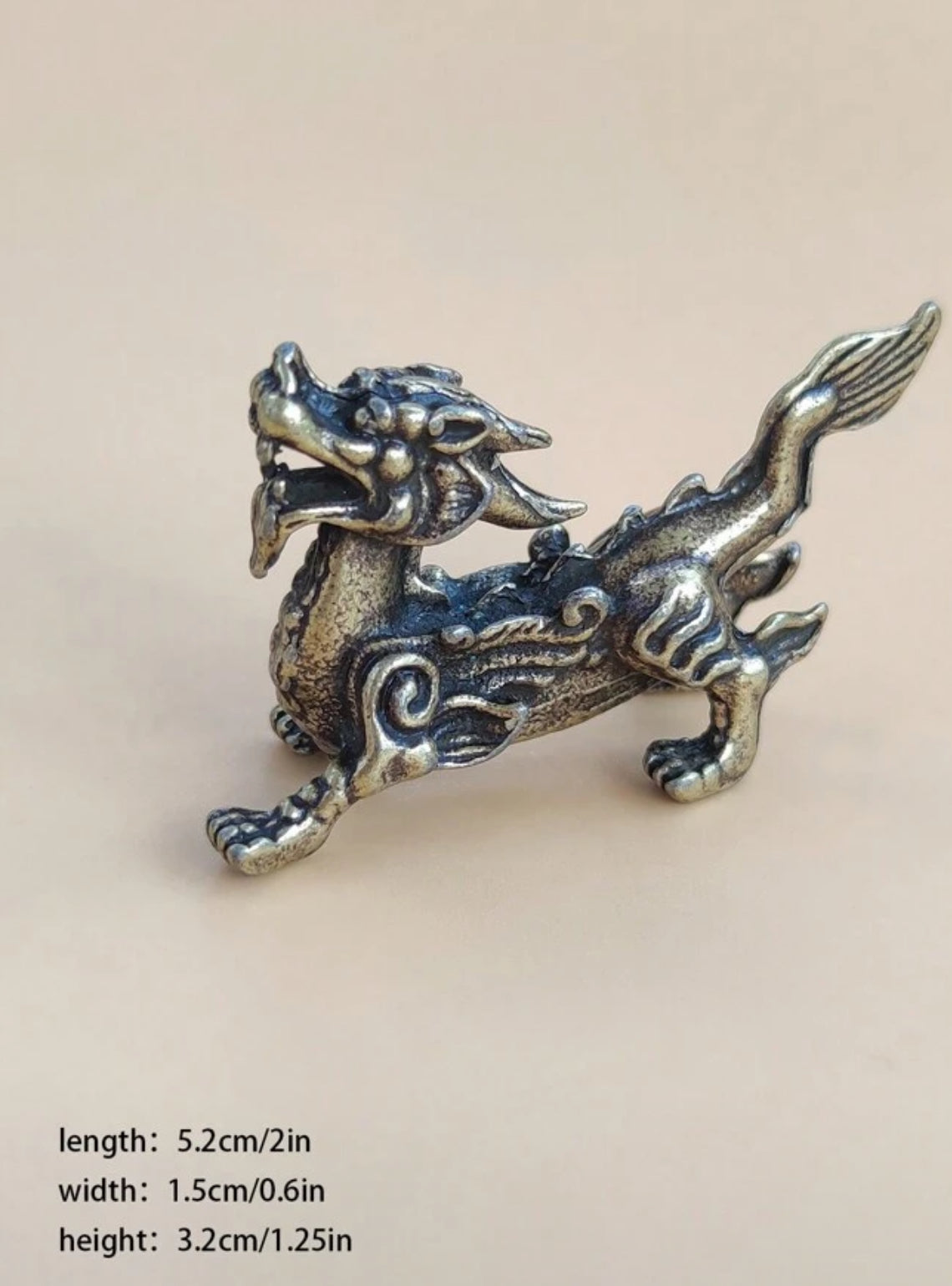 Chinese Dragon Metal Figure