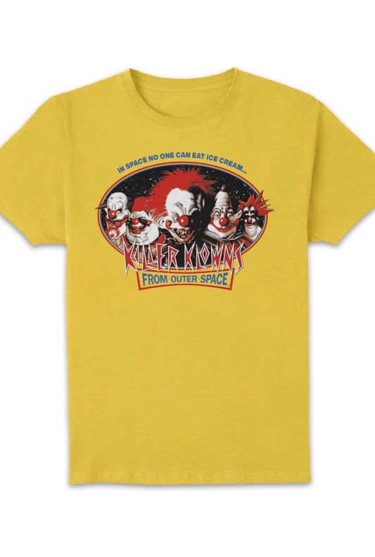 Killer Klowns from Outer Space: In Space No One Can Eat Ice Cream Yellow T-Shirt