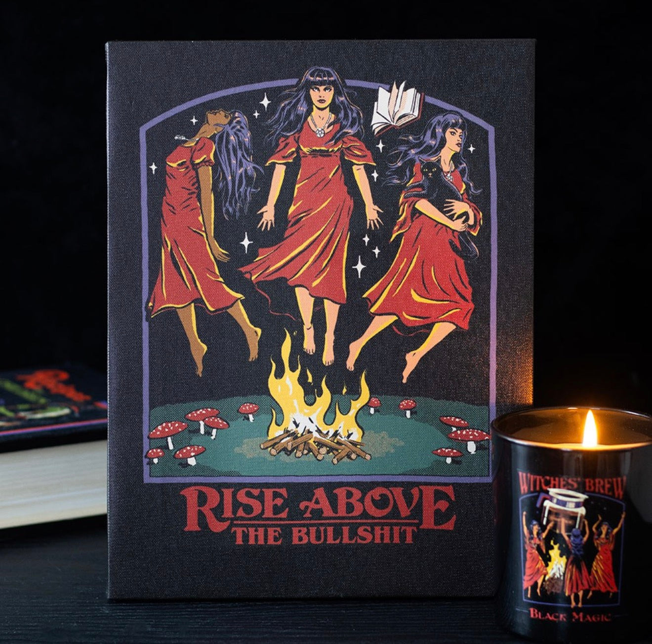 Rise Above the Bullshit Canvas Plaque by Steven Rhodes