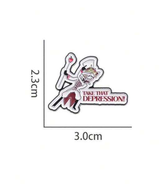 Hazbin Hotel Lucifer Morningstar Pin Badge