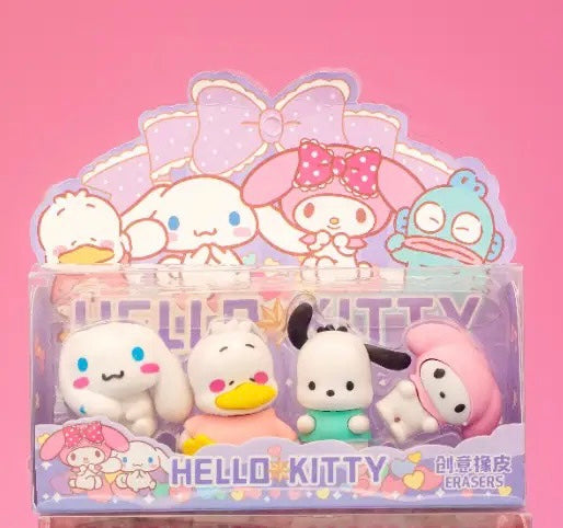 Hello Kitty and Friends Eraser 4-Pack S2