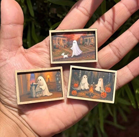 Ghost Miniature Framed Picture