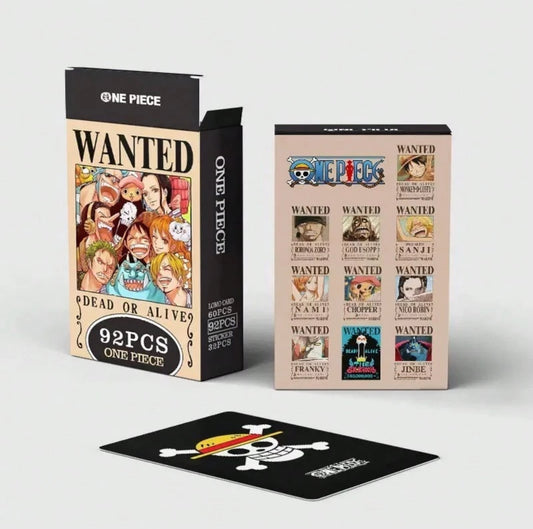 One Piece Wanted Collectible Card & Sticker Set v2 (92pc)