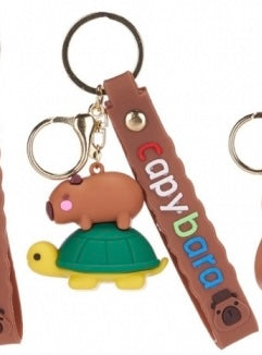 Capybara 3D Keychain with Strap