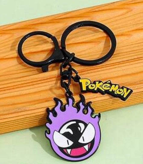 Pokemon Gastly Metal Keychain