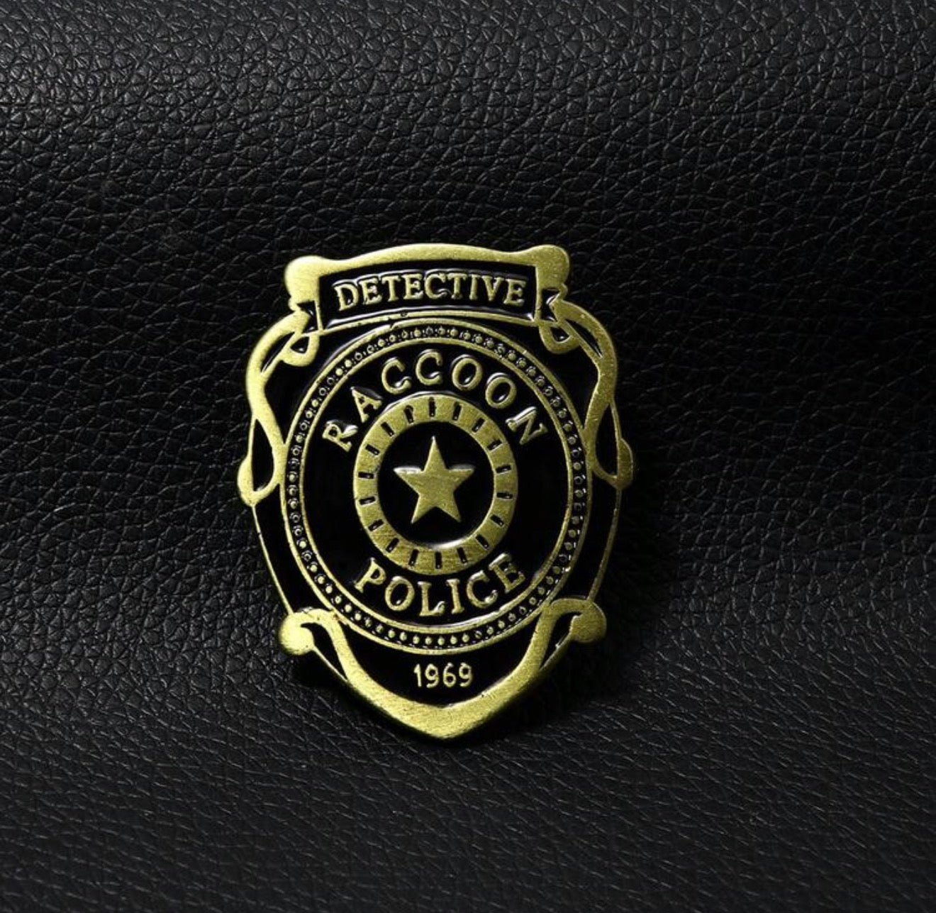 Resident Evil Raccoon Detective Badge